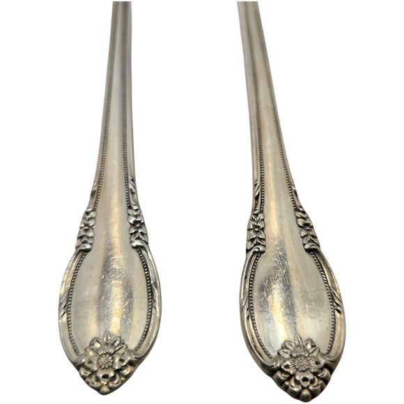 Vintage Rogers Bros 1847 Silver Plated Flatware 6-Piece Collection Floral Design - Picture 5 of 16